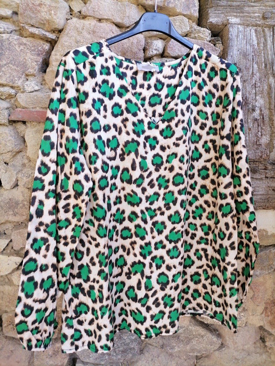 Veste De Sport Homme X Grain, Manches Courtes, Doublure Nylon, Motif Panthère Vert