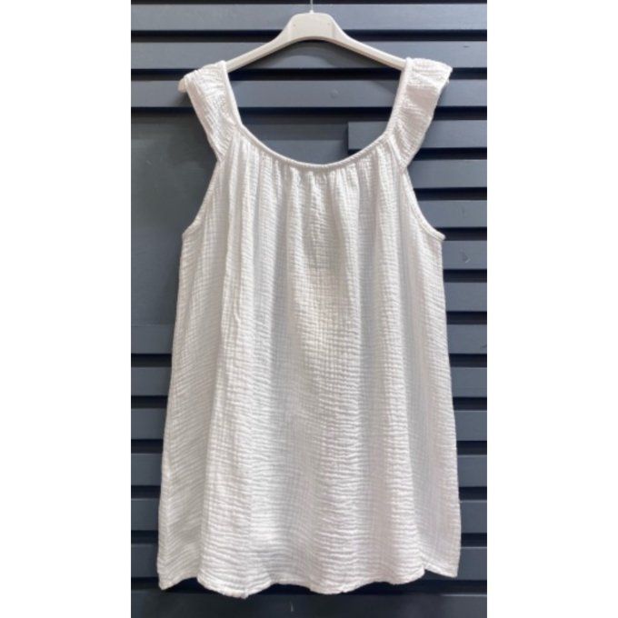 Top bretelles volantées