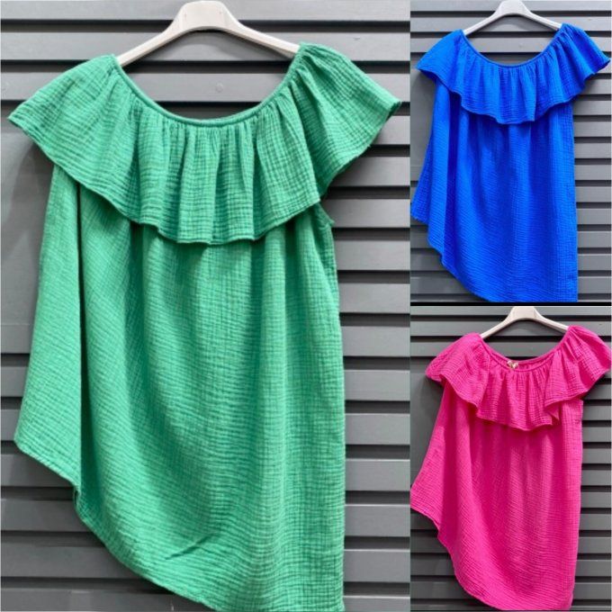 Top One Shoulder asymétrique