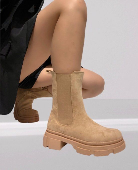 Bottes Chunky Khaki
