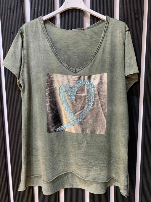 T-shirt oversize Coeur