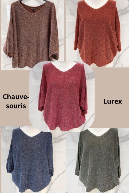 Pull Lurex Chauve-Souris