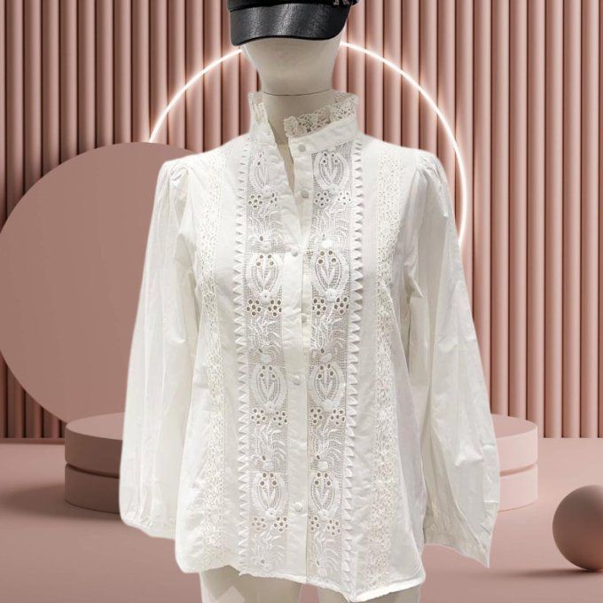 Chemise blanche Feston