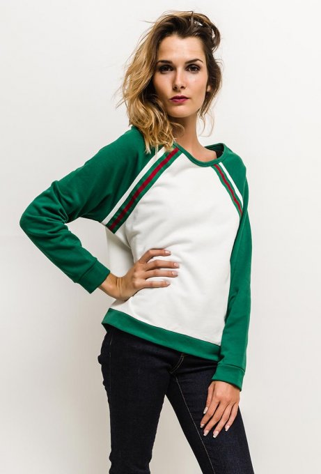 Sweat bicolore