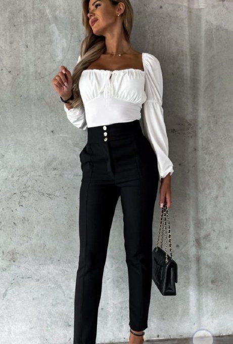 Pantalon Fuselé Noir