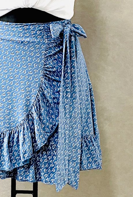 Jupe fluide à fleurs