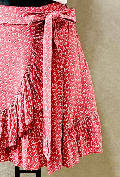 Jupe fluide à fleurs