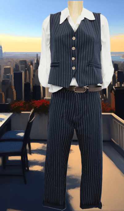 Pantalon Rayé Capone