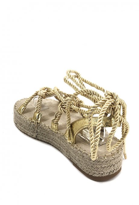 Espadrilles plateforme à cordelette
