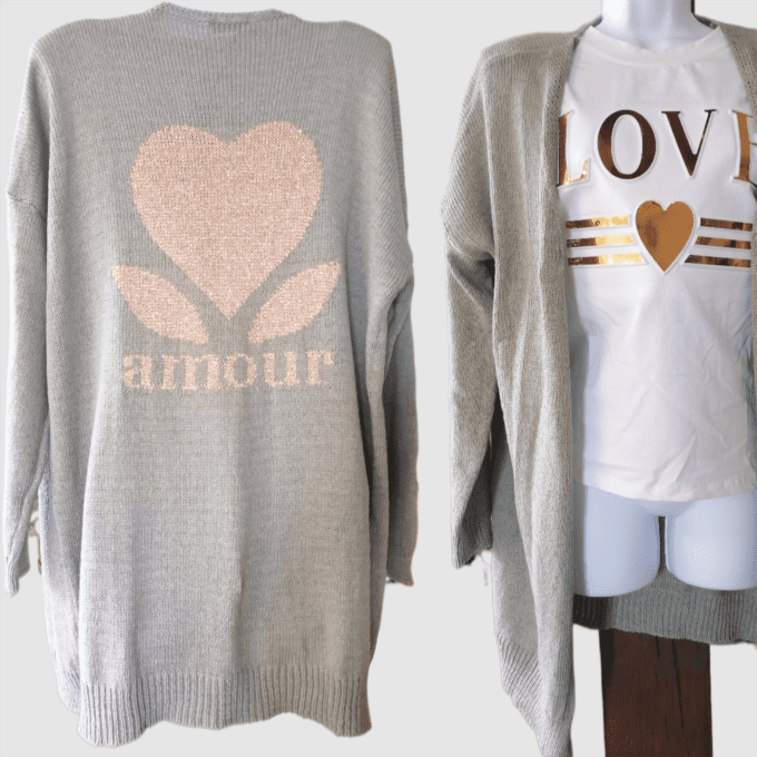 Gilet Amour Lurex
