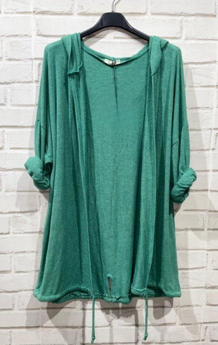 Gilet Fluide à Capuche