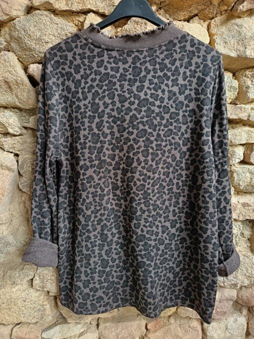 Haut imprimé léopard