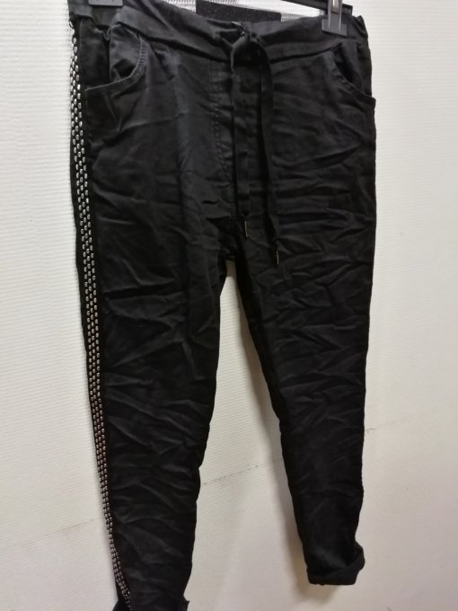 Pantalon jogging déco métal