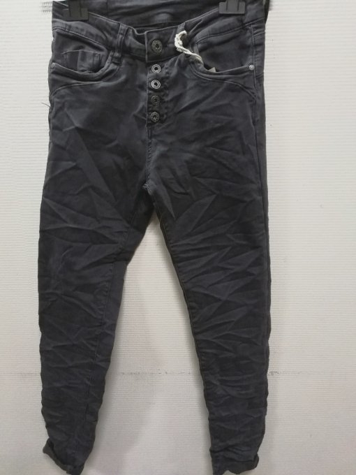 jean skinny à boutons