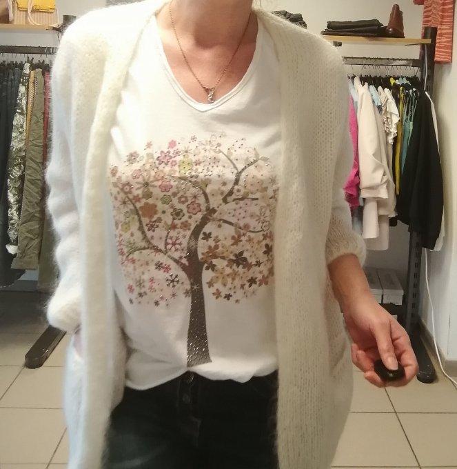 Gilet oversize en maille