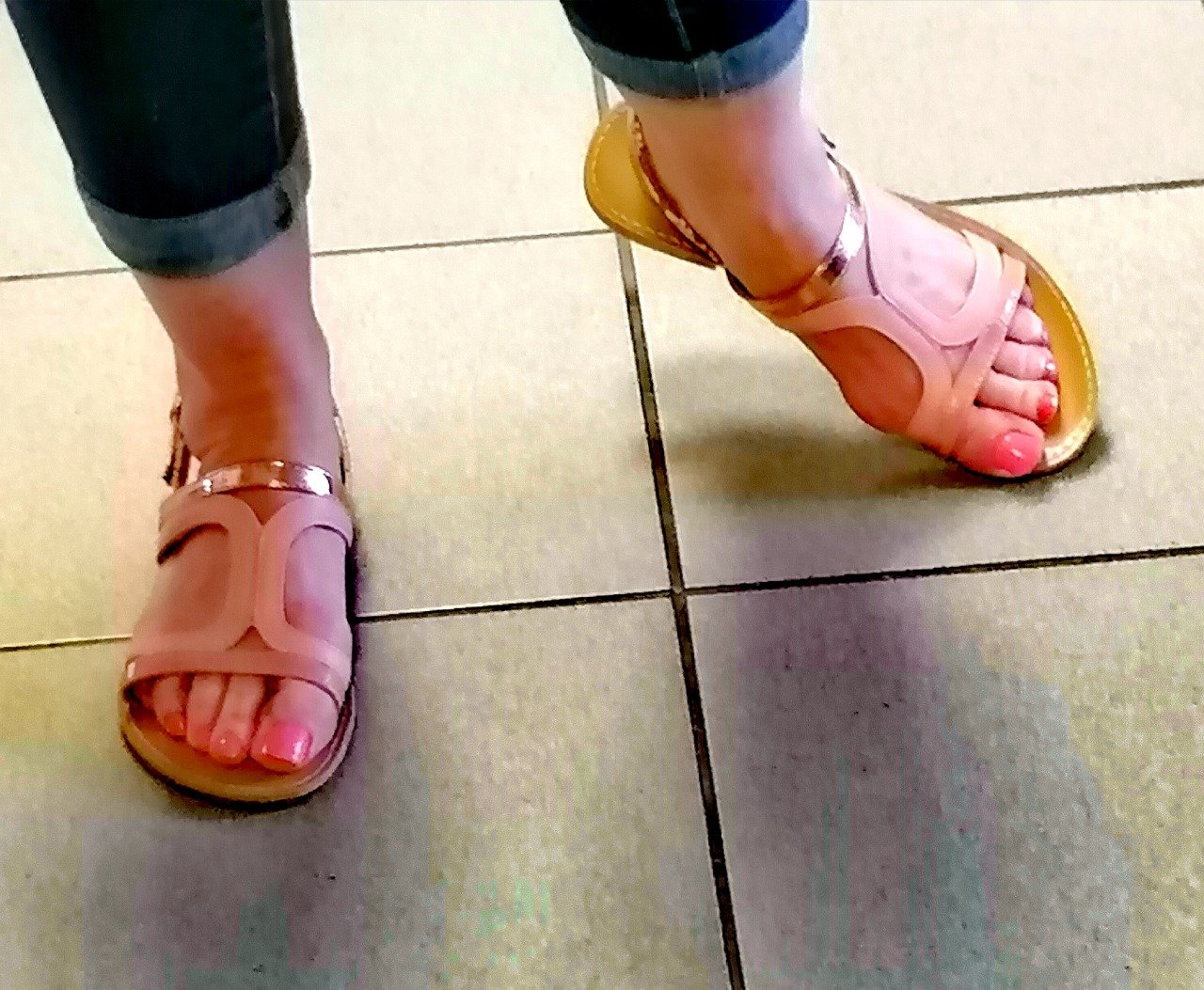Sandales plates 