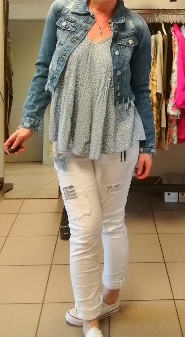 Pantalon Boyfriend patch