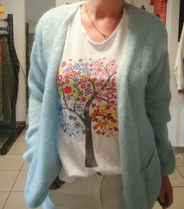 Gilet oversize en maille