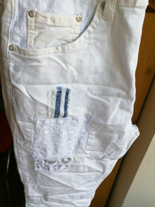 Pantalon Boyfriend patch