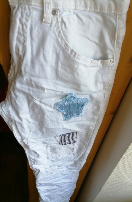 Pantalon Boyfriend patch