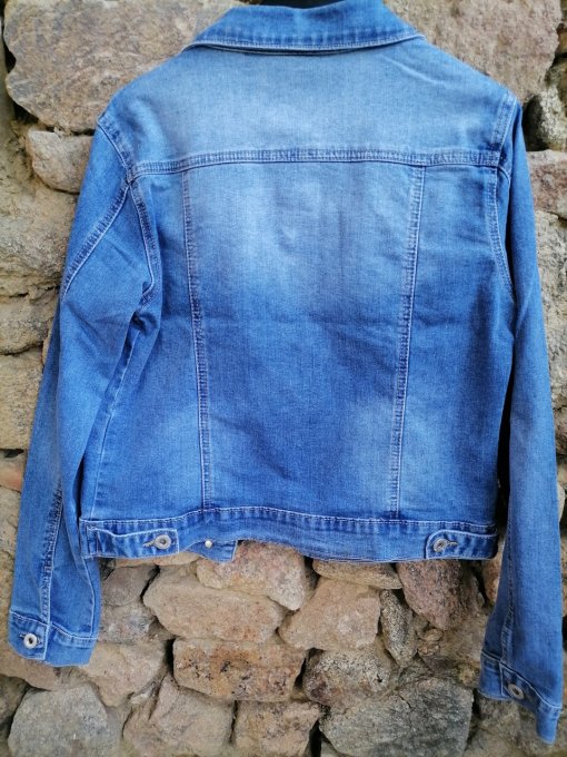 Veste en jean délavée