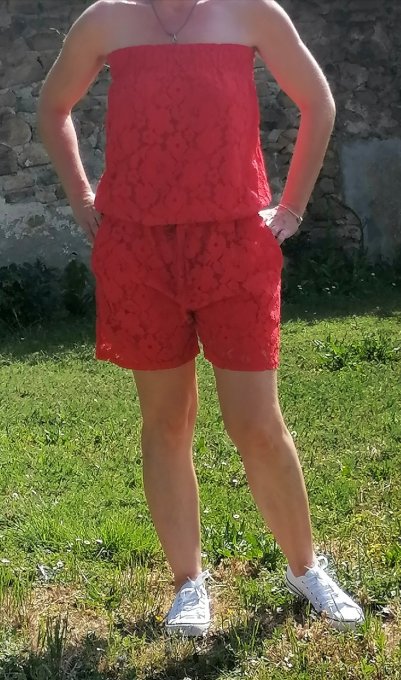 Combishort dentelle