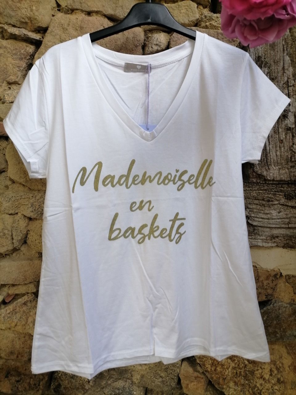 T Shirt Mlle en Baskets