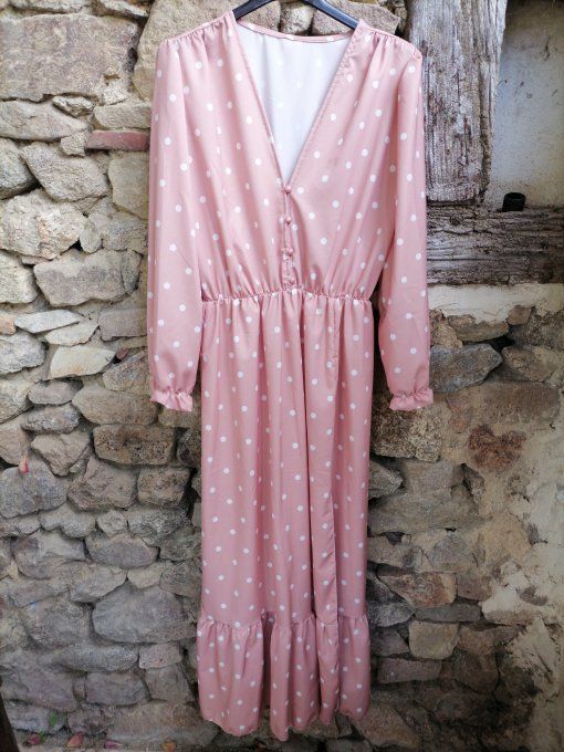 Robe Longue à Pois