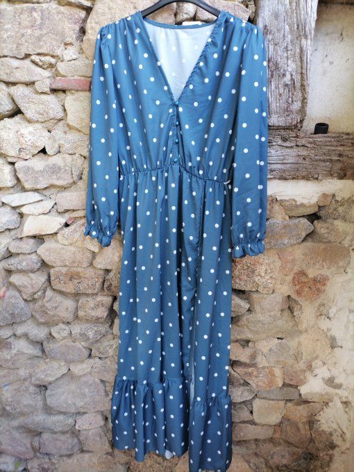 Robe Longue à Pois