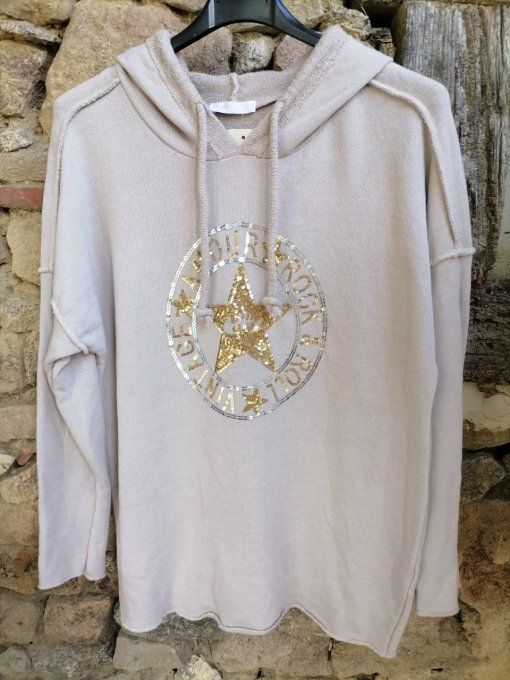 Sweat Capuche Sequins