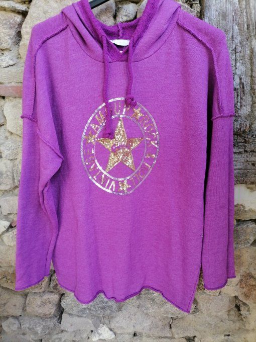 Sweat Capuche Sequins