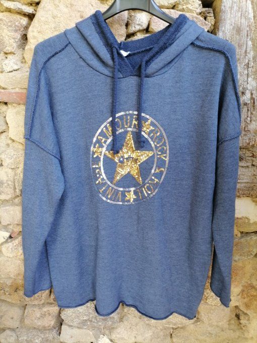 Sweat Capuche Sequins