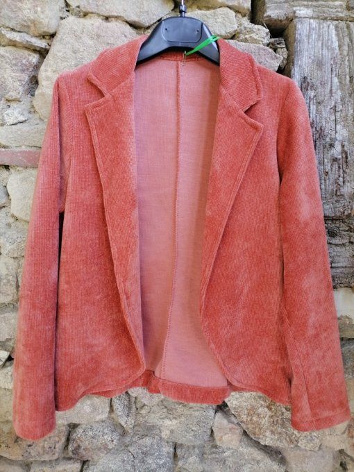 Gilet Blazer Velours