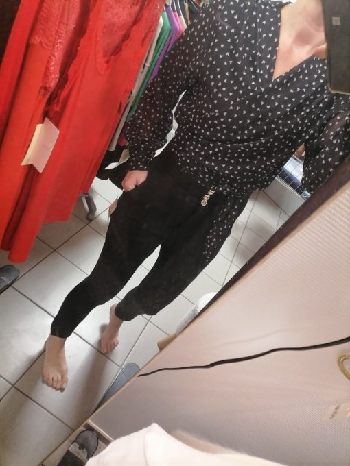 Blouse Crop Cache-Coeur Beige