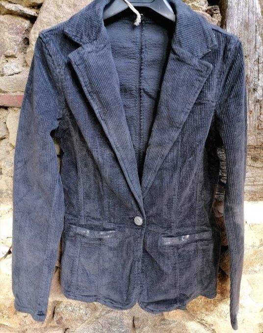 Veste Velours Sequins