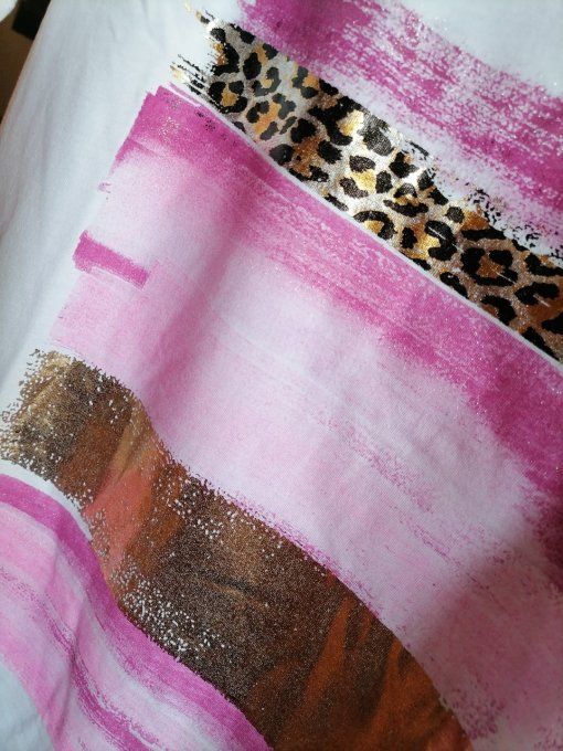 T-Shirt Dégradé Fuchsia