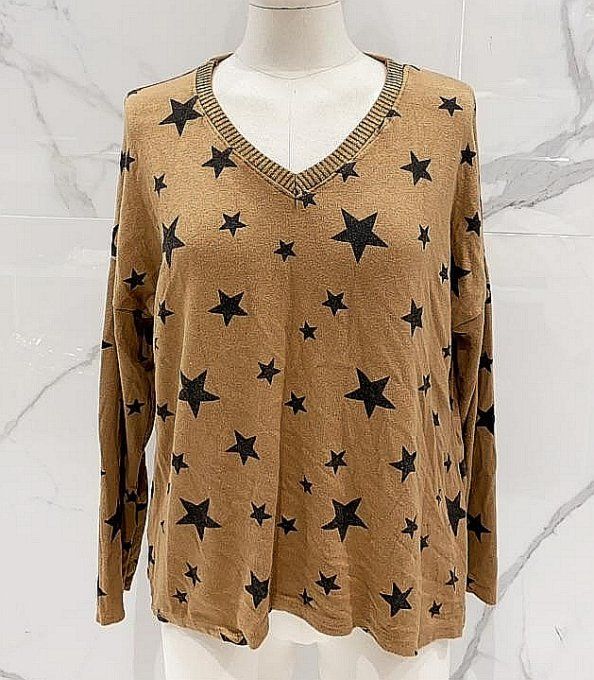 Pull Fin à Etoiles