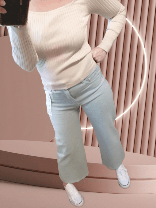 Jean Wild Leg Vert d'Eau