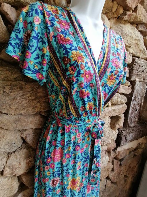 Robe Portefeuille Turquoise