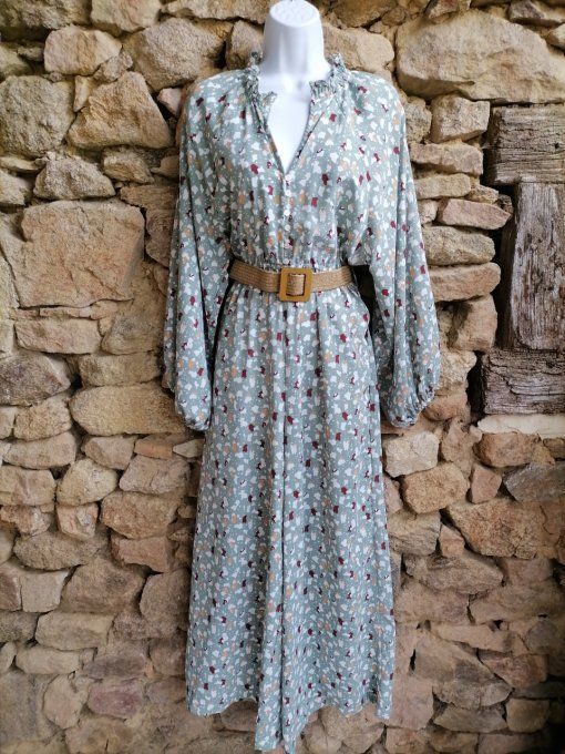 Combinaison Cropped Imprimée Amande