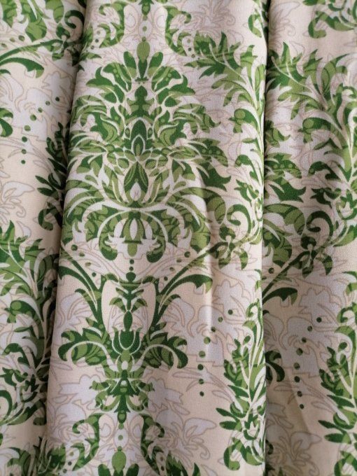 Pantalon Fluide Imprimé Vert