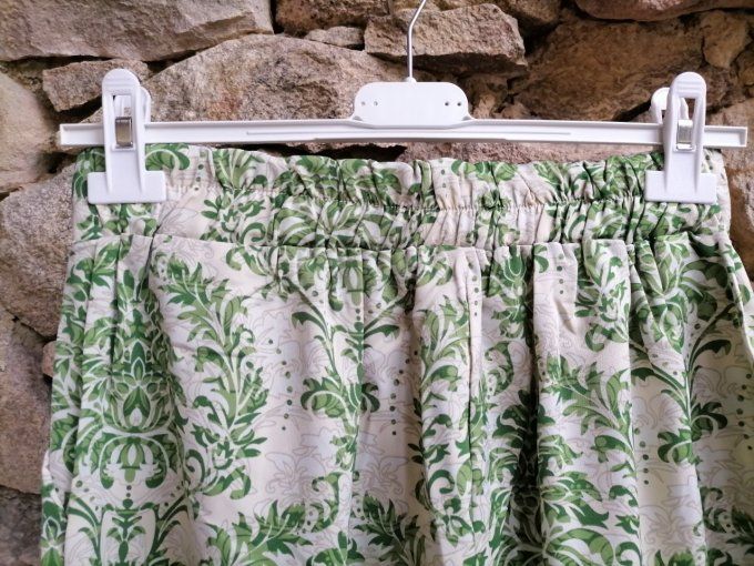 Pantalon Fluide Imprimé Vert