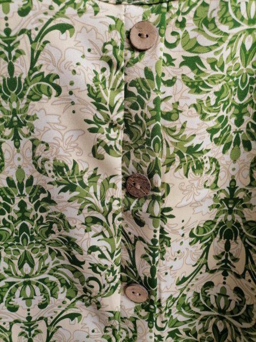 débardeur Fluide Imprimé Vert