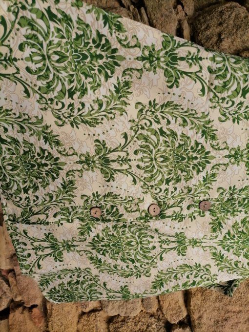 débardeur Fluide Imprimé Vert