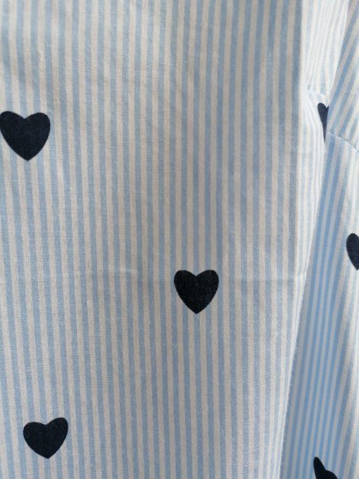 Chemisette Rayée Coeurs