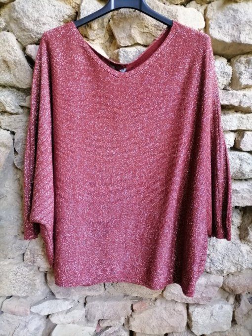 Pull Lurex Chauve-Souris
