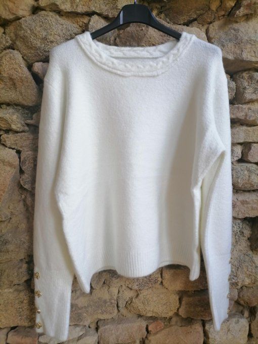 Pull Torsade & Bijoux