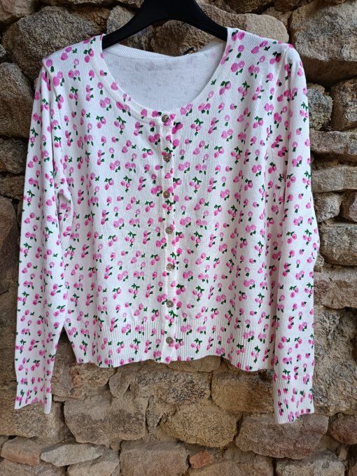 Cardigan Petites Roses