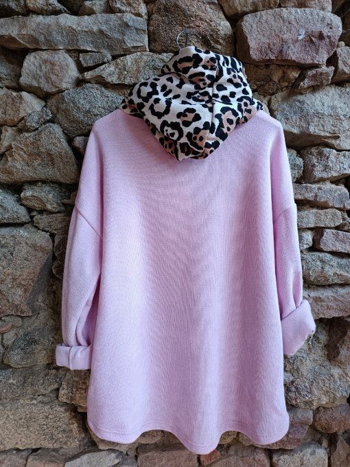 Sweat Capuche Leopard Etoile