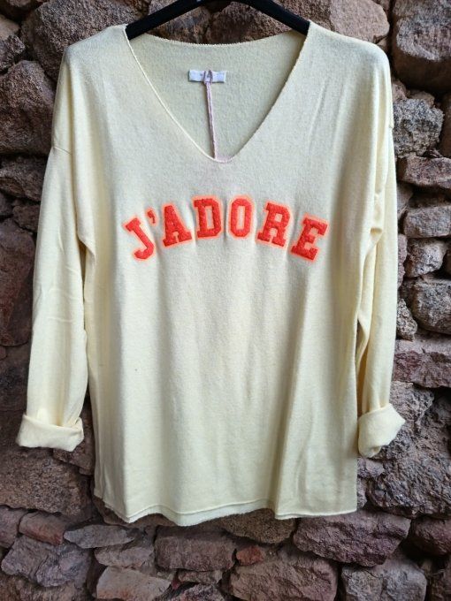 Pull Fin J'Adore